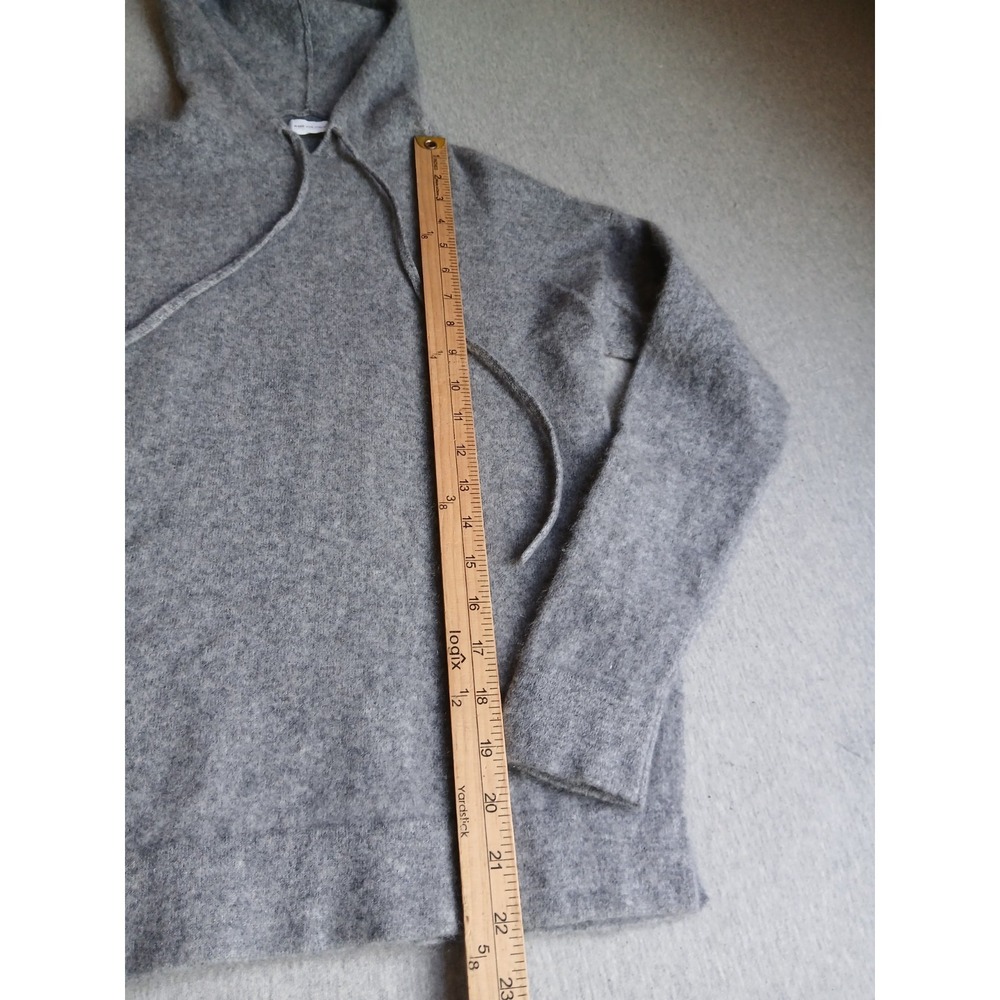 Made For Italic Sweater Medium Hoodie 100 Cashmere Italian Lagenlook Grey Luxe - Picture 5 of 12